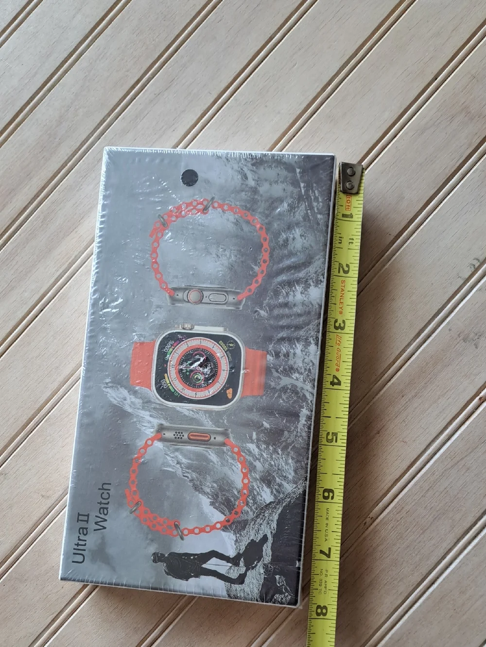 New Ultra II Smart Watch Orange Sport Band Sealed in Box Stylish Fitness Sporty
